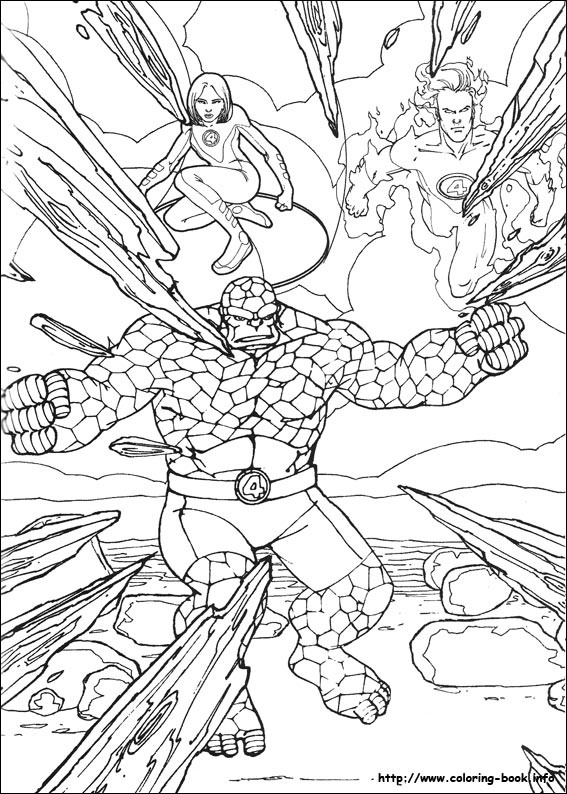 Fantastic Four coloring picture